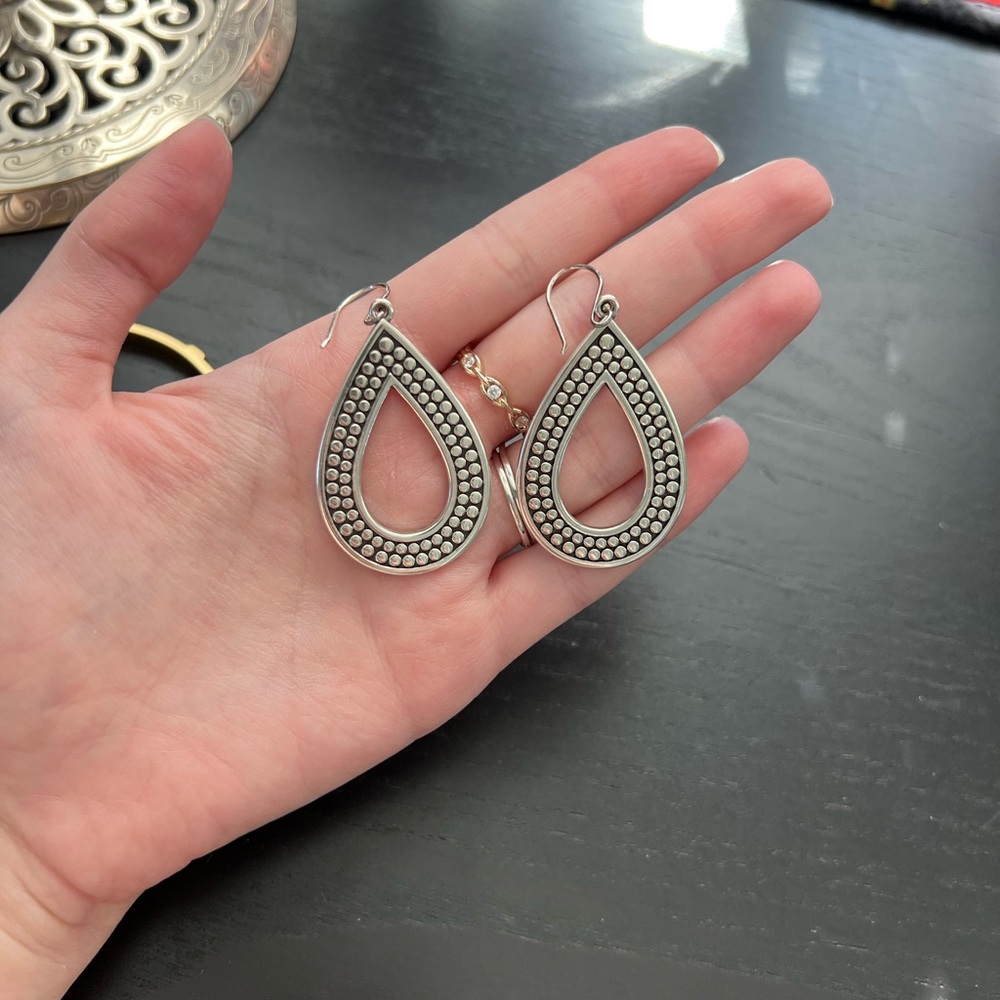 Brighton Silver Teardrop Earrings